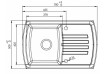 Kuppersberg Alba 1B1D White Alabas